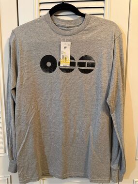 BTS Men's Grey Long-Sleeve Graphic Tee